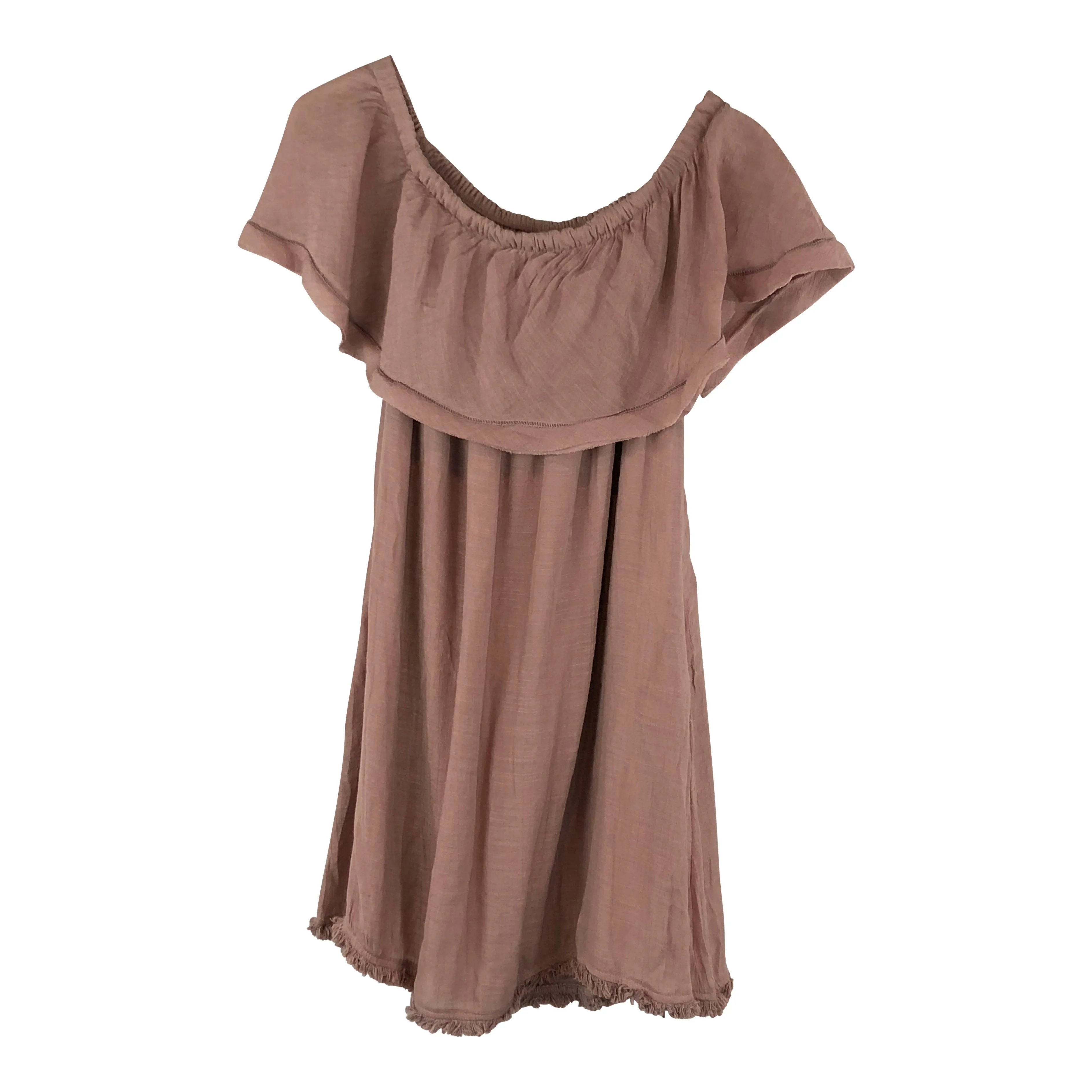 Mauve Off the Shoulder Dress