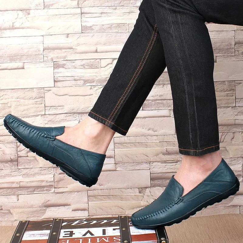Men Genuine Leather Casual Loafers