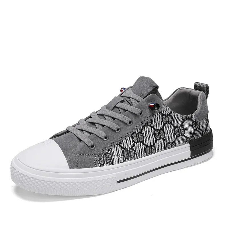 Men's Canvas Shoes Low Sneaker Lightweight Vulcanized Shoes Men Flats Loafers Breathable Casual