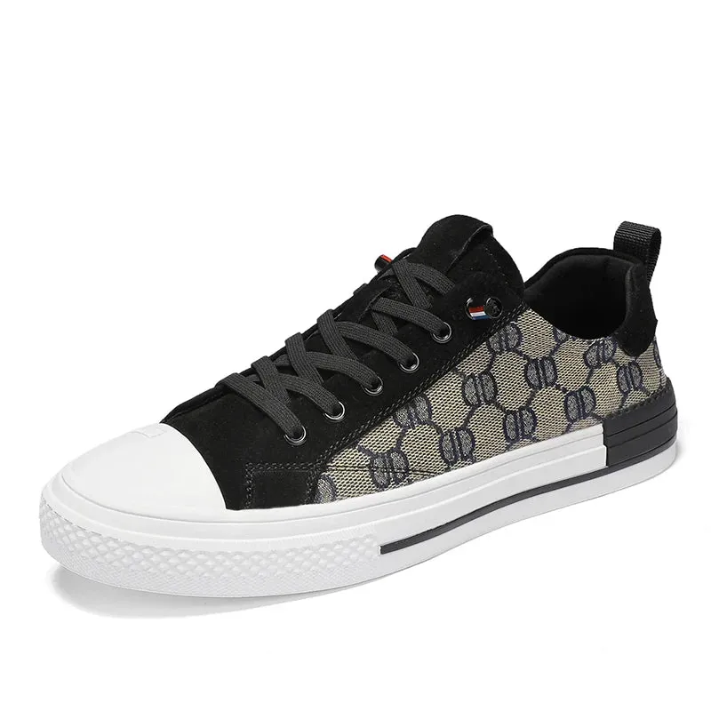 Men's Canvas Shoes Low Sneaker Lightweight Vulcanized Shoes Men Flats Loafers Breathable Casual