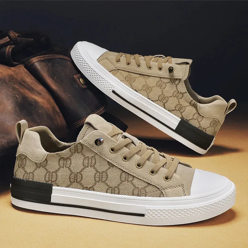 Men's Canvas Shoes Low Sneaker Lightweight Vulcanized Shoes Men Flats Loafers Breathable Casual