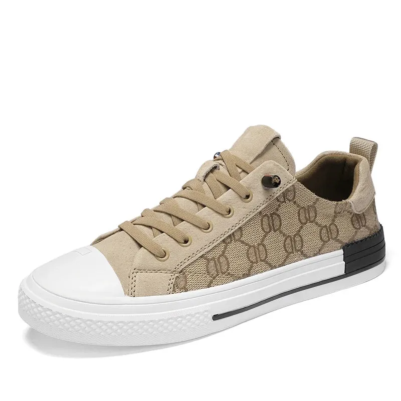 Men's Canvas Shoes Low Sneaker Lightweight Vulcanized Shoes Men Flats Loafers Breathable Casual