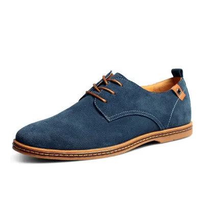 Merkmak Genuine Leather Men's Business Wedding Shoes Fashion 2017 Men Flats Suede Shoes Footwear Moccasin Loafer Formal Shoes