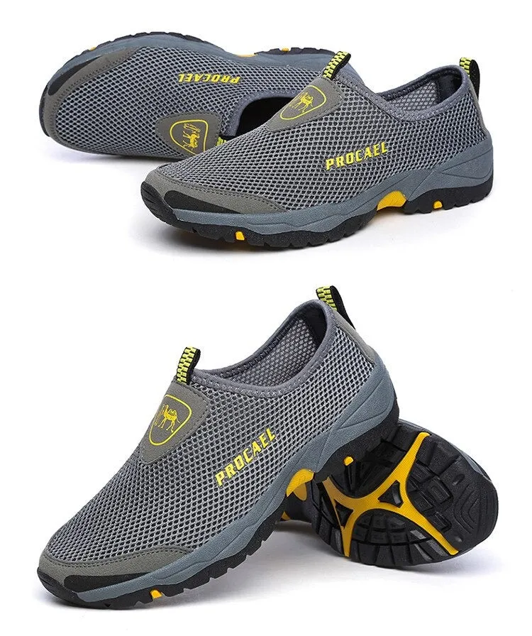 Mesh Shoes Men Sneakers Black Casual Men Loafers Outdoor Slip On Sneakers Men Water Male Footwear