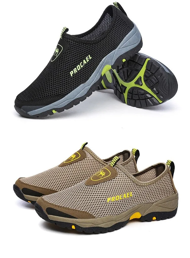 Mesh Shoes Men Sneakers Black Casual Men Loafers Outdoor Slip On Sneakers Men Water Male Footwear