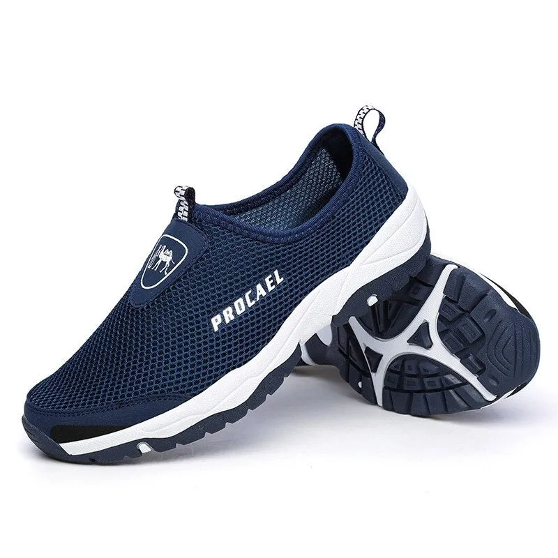 Mesh Shoes Men Sneakers Black Casual Men Loafers Outdoor Slip On Sneakers Men Water Male Footwear