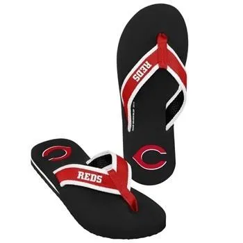MLB 2014 Mens Color Contour Flip Flops Cincinnati Reds