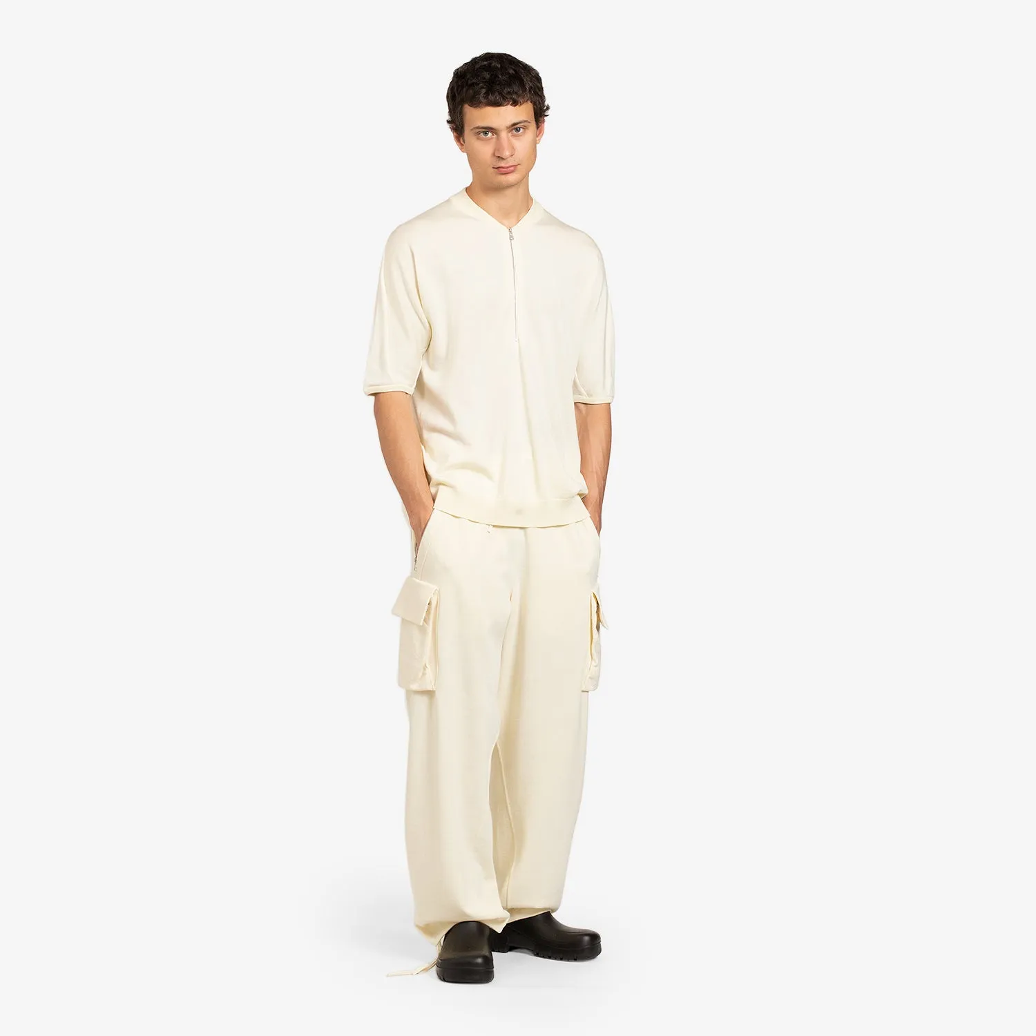 Nike ESC 1/2 Zip Wool Top Coconut Milk
