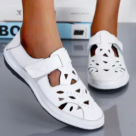 Owlkay Retro Soft Soled Hollow Sandals