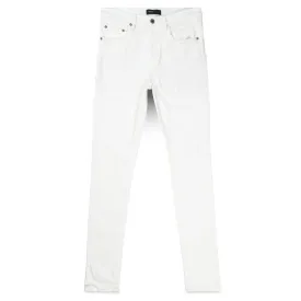 Purple Brand White Jacquard Monogram Jeans