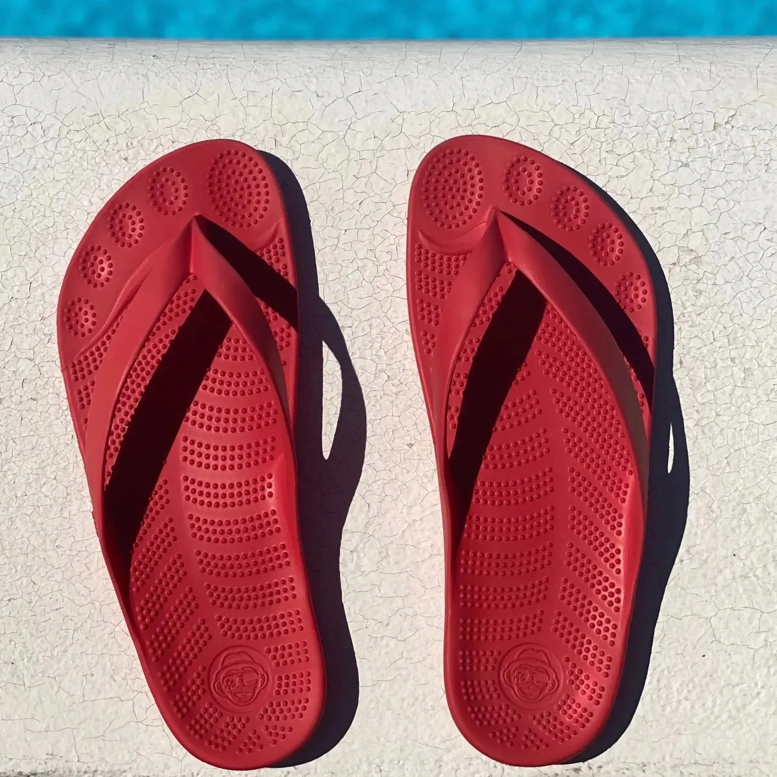 Red Ocean Breeze Comfort Sandals with Waterproof Drybag