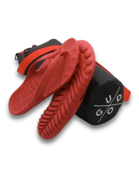 Red Ocean Breeze Comfort Sandals with Waterproof Drybag