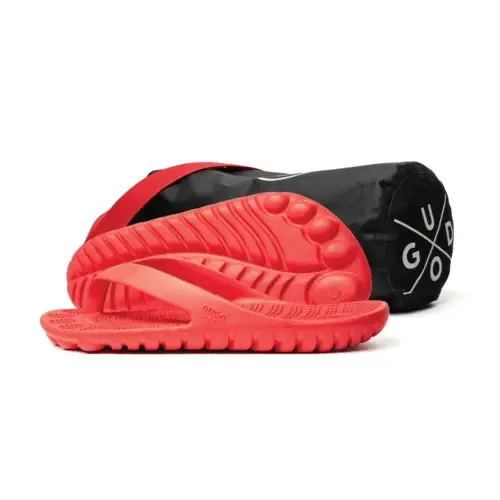 Red Ocean Breeze Comfort Sandals with Waterproof Drybag