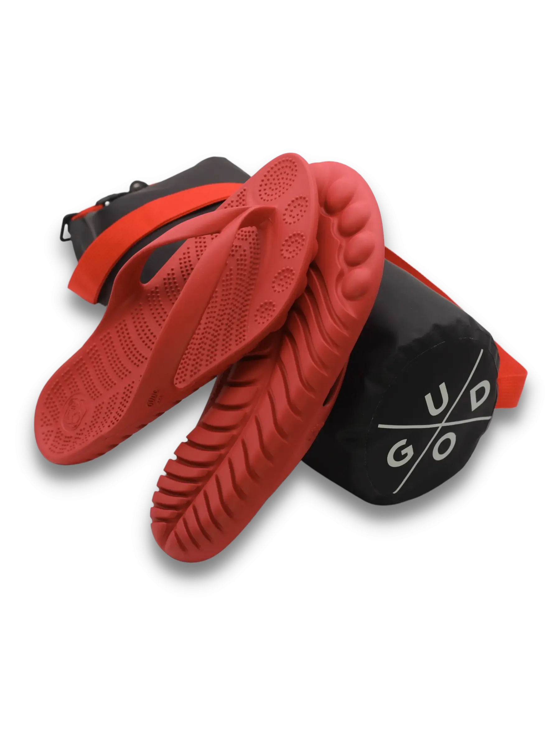 Red Ocean Breeze Comfort Sandals with Waterproof Drybag
