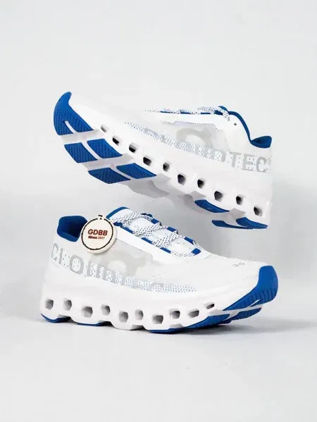 Sepatu Sneakers On Running Cloudmonster White Indigo Blue Authentic Sneakers