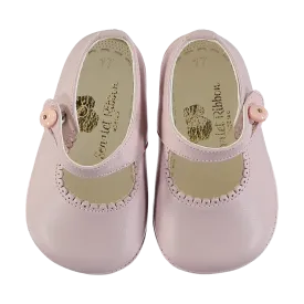 Soft Leather Baby 'Lucy' Shoes - Rosa