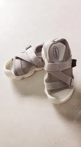 Soft Soled Toddler Sandals - Grey