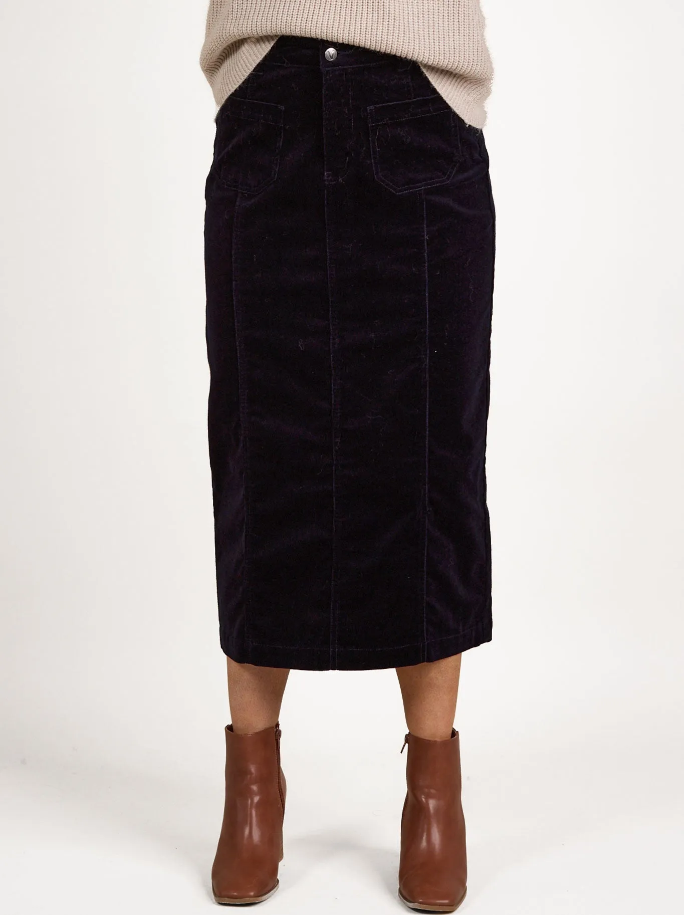 VASSALLI CORD SKIRT