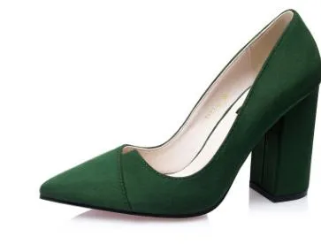 Women crude with a single shoe shallow mouth high-heeled shoes 2018 new fashion lady shoes for women high-heeled shoes spring 39