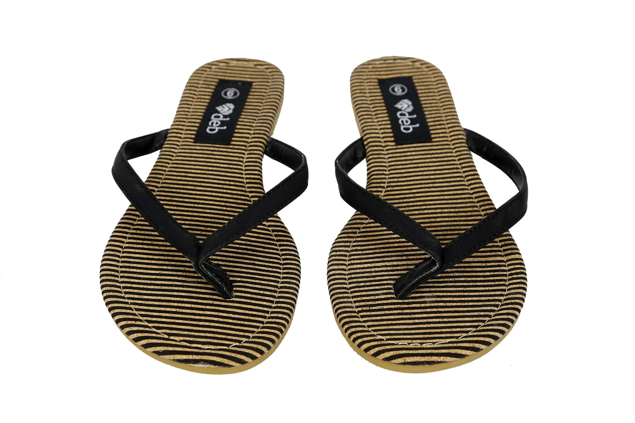 womens-ladies-stripe-pattern-flat-sandle-flip-flops-summer-flat-shoes-ch-sc-1503