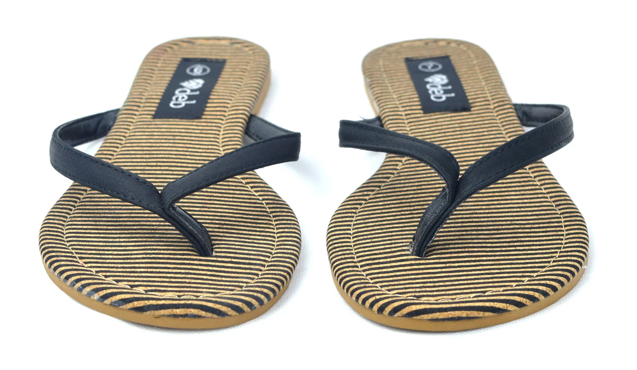 womens-ladies-stripe-pattern-flat-sandle-flip-flops-summer-flat-shoes-ch-sc-1503